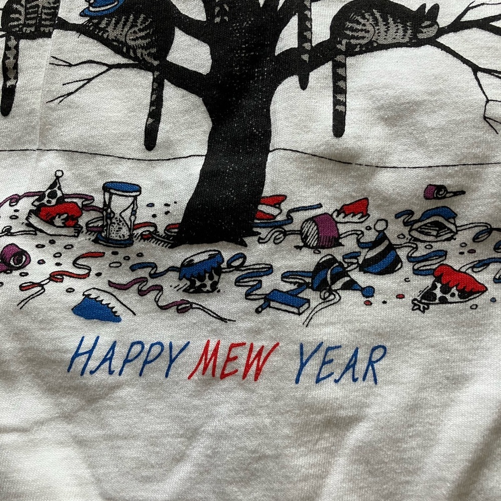 Festive Cat Holiday T-Shirt - Black, Red, Blue